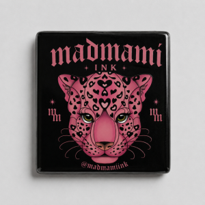 Imán Heart Leopard